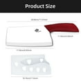 thumbnail image 2 of Ceramic Knife Kitchen Utility Knife 7 Inch Fruit Vegetable Slicing Knife Meat Cleaver Household Chef Knives Cutter with Sheath White Blade Rust Proof (Red), 2 of 7