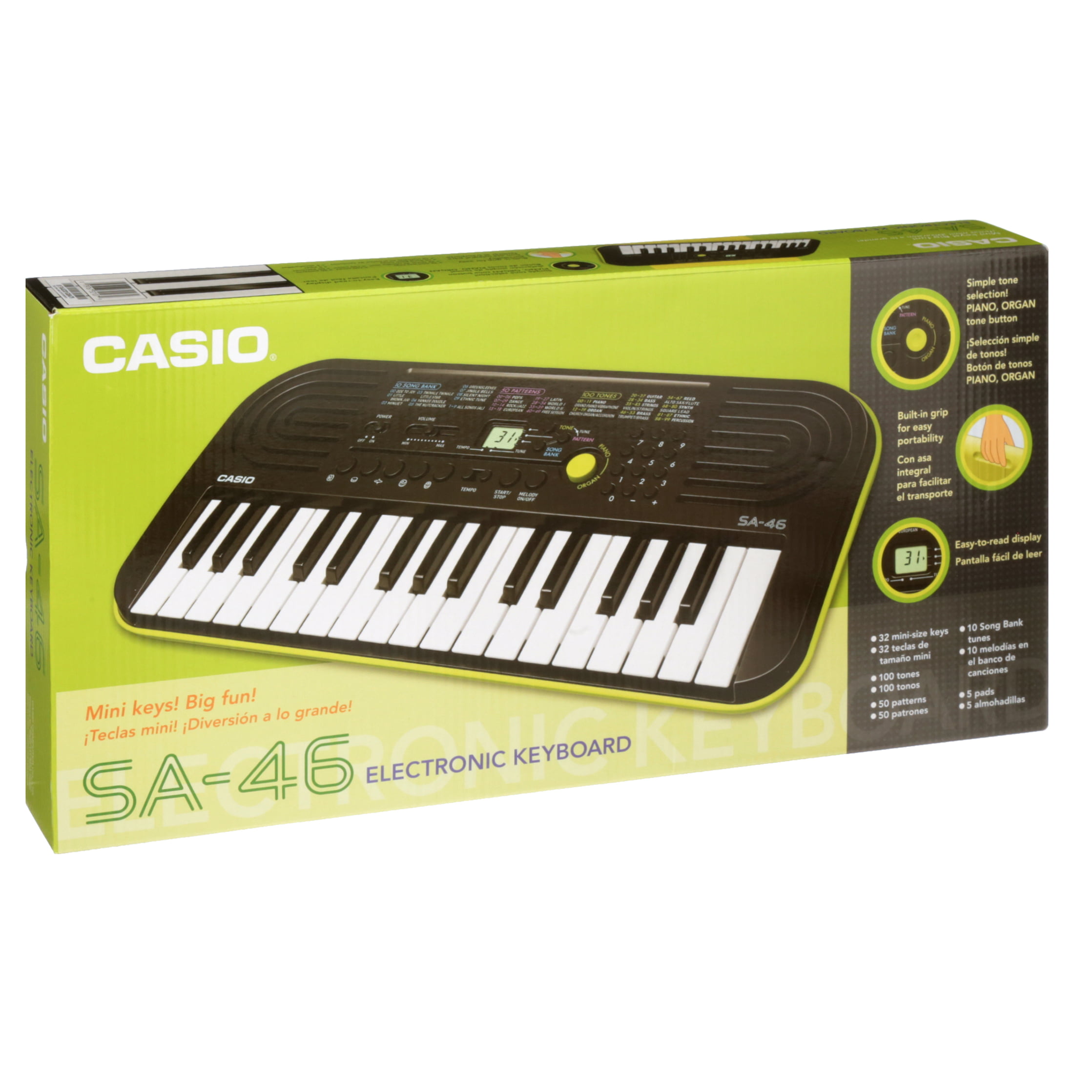 Casio SA-46 32 Mini Keyboard - Walmart.com
