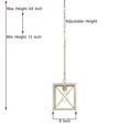 thumbnail image 4 of ACROMA Kiro 1-light Modern Farmhouse Rectangle Pendant Light with UL Certified - N/A French Ash Weathered, Satin, Matte Gold, Brass, Painted, 4 of 5