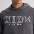 thumbnail image 5 of Men's Fanatics Charcoal Kansas City Chiefs Clutch Long Sleeve Hooded T-Shirt, 5 of 6