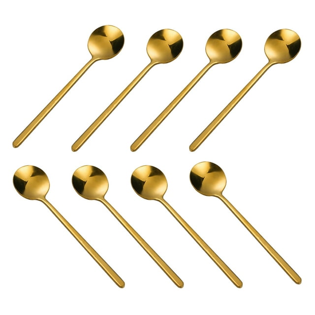Juego de cucharas de cena de 8 uds, juego de cucharas de acero inoxidable, para el hogar, cocina, restaurante, apto para lavavajillas, pulido espejo