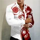 thumbnail image 1 of Camisa estampada de lunares multicolor nueva de , camisa de manga larga con cuello de fiesta social de lujo a la moda para hombre, talla grande XS-6XL, 1 of 6
