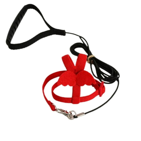 Sprifallbaby Pet Parrot Bird Harness and Leash, Adjustable Training Design Anti-Bite, Bird Rope with Cute Wing for Parrots