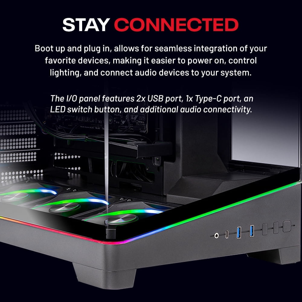Skytech Gaming Harpy Gaming PC, AMD Ryzen 7 7800X3D 4.2GHz, AMD RX 9070XT 16GB VRAM, 1TB Gen4 NVMe SSD, 24GB DDR5 RAM 6000, 850W GOLD ATX 3 PSU, 360 ARGB AIO , WI-FI 5, Windows 11, Desktop