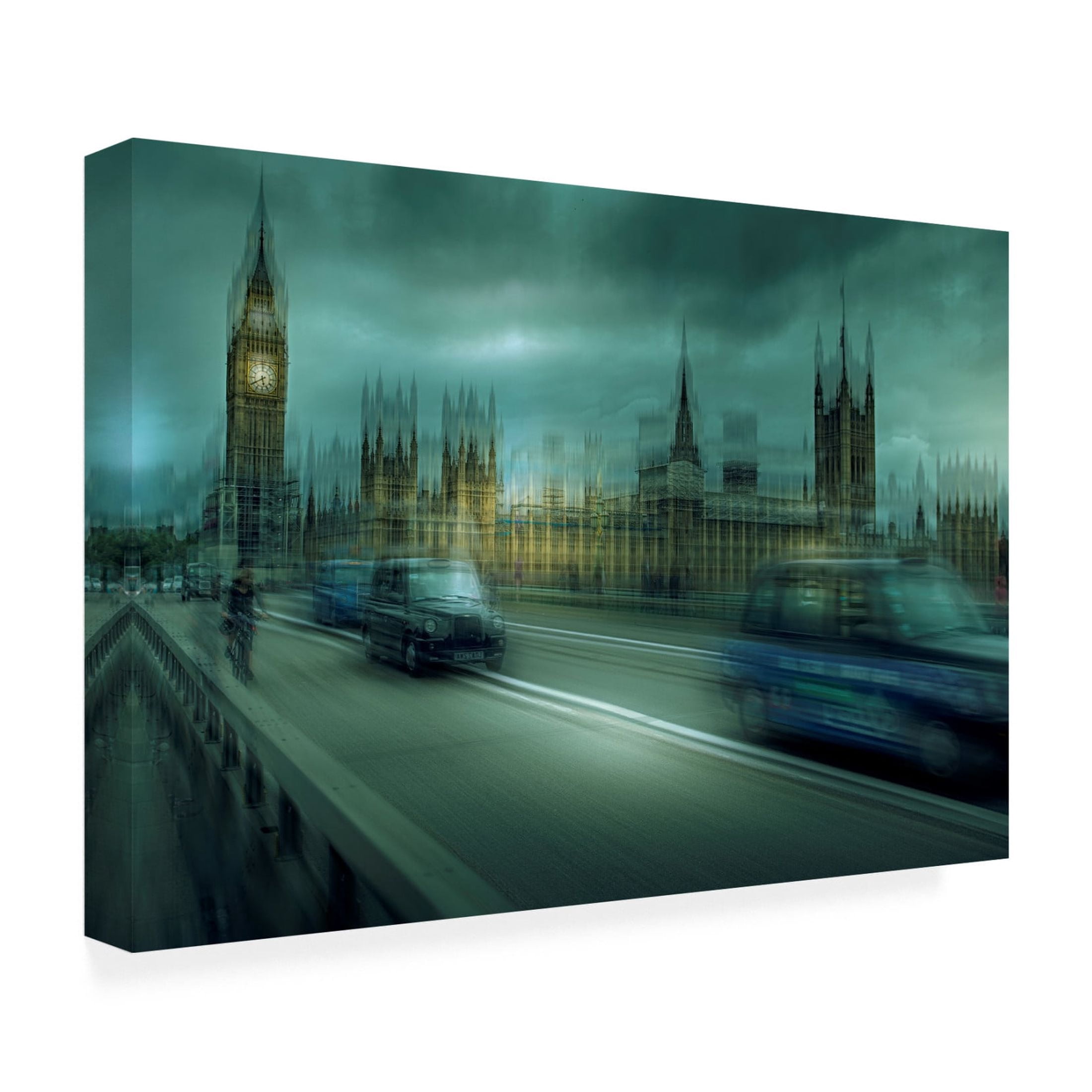 Canvas Wall Art - Ivan Bertusi 'Urban Vision: London' Wall Art for Living Room, Bedroom, or Office Décor by Trademark Fine Art - 47 x 30 Inches