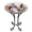 Multicolor, variant on Outdoor Glass Birdbath with Metal Stand for Lawn Yard Garden Decor,18” Dia/21.65 Height