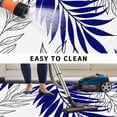 thumbnail image 5 of Blue Leaves Outdoor Rug for Patio/Deck/Porch, Non-Slip Large Area Rug 5 x 7 Ft, Abstract Modern Geometric Lines Simple Art Indoor Outdoor Rugs Washable Area Rugs, Reversible Camping Rug Carpet Runner, 5 of 8
