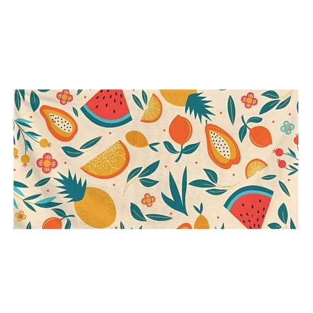 Vodetik Store Summer Fruits Bath Towels Watermelon Spa Towels Soft Absorbent Beach Towels 29.5×59in