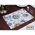thumbnail image 2 of Cork Placemats Set of 6 for Dining Table, Table Placemats - White Floral - Home Decor, 2 of 7