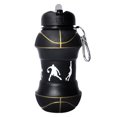 thumbnail image 1 of Taza que acampa de la botella de agua plegable 550ml con el mosquetón para correr en bicicleta, 1 of 6