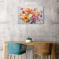 thumbnail image 4 of Aaheei Abstract Floral Painting Prints Bathroom Decor Colorful Purple Yellow Daisy Wildflower Natural Artwork Flower Canvas Wall Art Modern Botanical Poster for Bedroom Office Home Decoration 8x10, 4 of 6