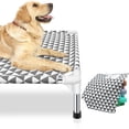 thumbnail image 2 of Cama para perros Kuntrust Elevated Elevated Pet Cuna para mascotas gris L, 2 of 9