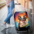 thumbnail image 3 of Retro Surfing Papillon in Cool Sunglasses Hello Summer Waves Travel Luggage Cover Pap Butterfly Dog Lover Suitcase Dust Protective Decor - 10001, 3 of 5