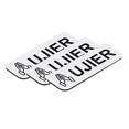 thumbnail image 2 of Ujier 1 x 3" Name Tag/Badge, White, Praying Hands (3 Pack), 2 of 3