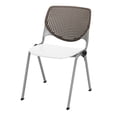 thumbnail image 7 of KFI Studios KOOL Armless Stacking Chair with Casters, White Back, Pink Seat, 7 of 7