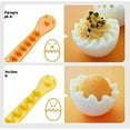 thumbnail image 5 of 4Pcs Egg Cutter, Fancy Cut Egg Cutter, Egg Cutter for Hard Boiled Eggs, Multi-functional Household Egg Cut Flower Shaper, 5 of 5
