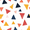 Abstract Triangles, variant on Yayeee Faucet Mat for Kitchen Sink 14.7" Diatomite Long Splash Guard Pad, Abstract Triangles