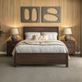 thumbnail image 2 of Standard Baja Solid Wood Bed - Queen Size - Walnut Finish, 2 of 8
