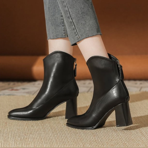 Teissuly Women's Boots Fall And Winter Boots Skin Lined AntiSlip Ankle Boots Outdoor Slip-On Waterp Roof Booties Comfort Shoes Teissuly WER202312145578