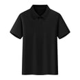 thumbnail image 4 of dazeni 3 Pack Boys Golf Shirts Summer School Uniform for Boys Short Sleeve Henley Shirts with Collared Soft Cotton Athletic Tops Solid Mint Green2, 4 of 9