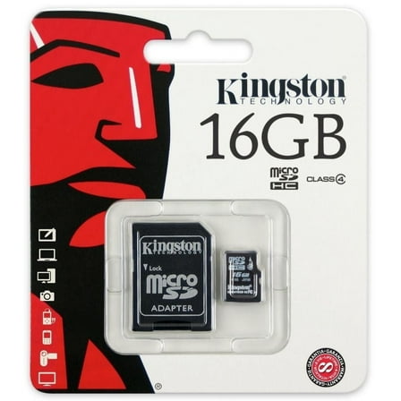 Class 4 Kingston Ultra Micro SD Memory Card 16GB