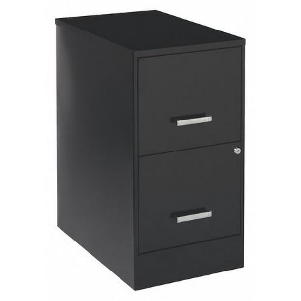Space Solutions 20226 15 Quot W 2 Drawer File Cabinet Black Letter Walmart Com Walmart Com