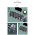 thumbnail image 5 of Kit de Teclado y Ratón Inalámbricos, Teclas Combinadas Bluetooth Recargables de 2,4G para Teclado IOS/Android/, Color Plateado, 5 of 5