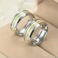 thumbnail image 6 of HOOUN 1pcs Luminous Glow Ring Glowing In The Dark Jewelry Rings For Women Men Gift-Gold-7, 6 of 9