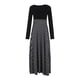 thumbnail image 5 of ICHUANYI Clearance Women Summer Long Sleeve Floral Printed Casual O-Neck Patchwork Dress Maxi Dress(Black, XL) ICHUANYI WER2023081016461, 5 of 9