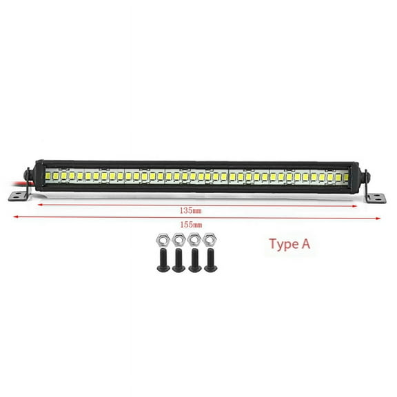 Bright Light Bar 135mm for 1/10 RC Crawler Car Axial SCX10 90046 -4 CC01 D90 Redcat,1 x RC Upgrade Parts