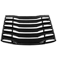 thumbnail image 2 of Ikon Motorsports Compatible with 16-24 Chevy Camaro Coupe IKON Rear Window Louver Sun Shade Cover Windshield Vent - Glossy Black, 2 of 9