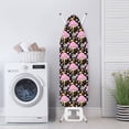 thumbnail image 4 of HELLHERO Polyester Iron Board Cover with Universal Fit Ironing Board Protector Iron Replacement Cover Resist Scorching for Laundry Room 15" x 54" (Mushroom Daisy), 4 of 6