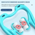 thumbnail image 2 of Neck Massager Roller,Handheld Massager with 6 Balls Massage Point, Neck Pain Relief Massager for Deep Tissue in Neck, Back, Shoulder, Waist, and Legs Blue, 2 of 7