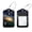 multicolored 1, variant on 2 Pcs Colorful Tropical Fish Pattern Luggage Tag for Suitcases, Leather Baggage Tags Identifiers for Travel, Stainless Steel Loop Name ID Label for Women Bag Backpack