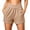 Khaki, variant on Women's Sports Shorts Quick-Dry Loose-Fit Shorts Cross-Front High-Waisted Fitness Shorts with Pockets with Pockets