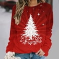 thumbnail image 5 of Zormilly Christmas Sweatshirts for Women Fleece Long Sleeve Crewneck Oversized Sweatshirt Printed Casual Pullover, S-2XL, 5 of 7