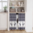 thumbnail image 6 of Farmhouse Purple Plaid Kitchen Curtains 54 Inch Length, Vintage Country Cock Checkered Tiers Curtains for Bathroom Bedroom Cafe, Light Filtering Small Window Treatment Short Drapes 2 Panels 42"Wx54"L, 6 of 8