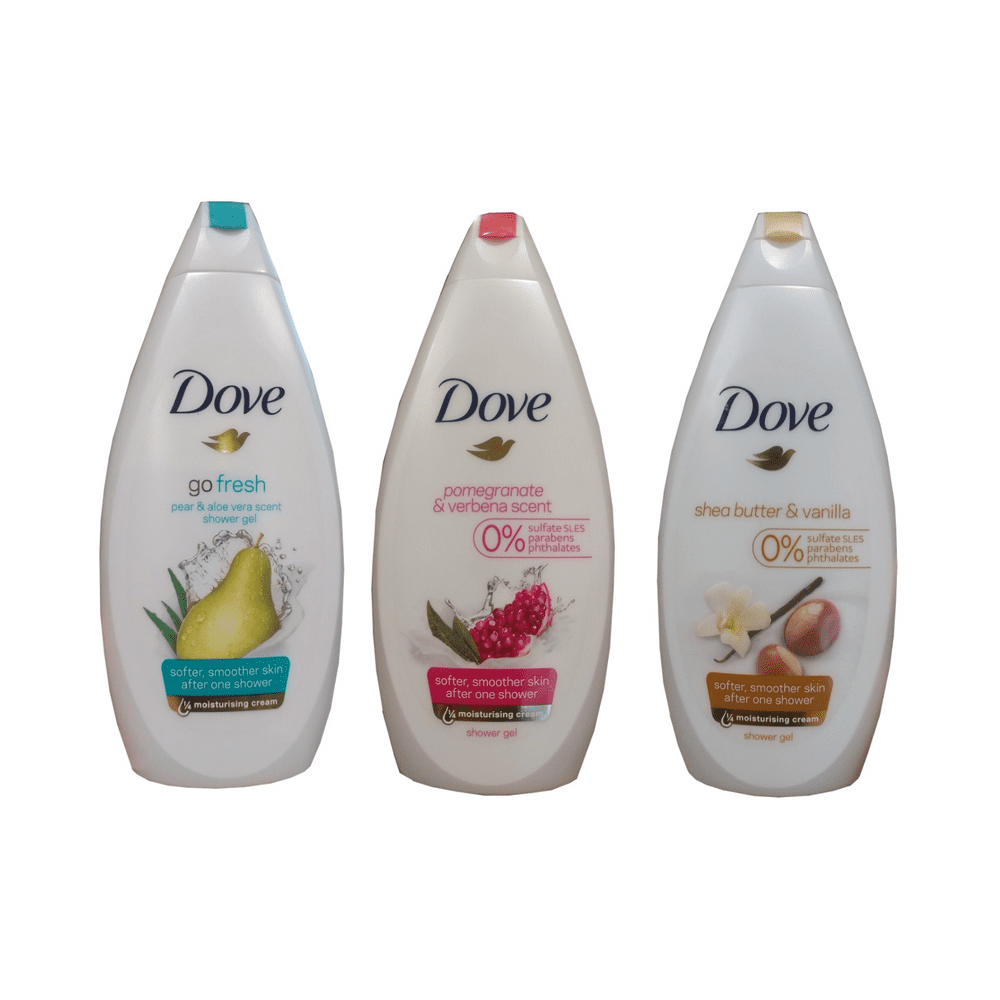 Dove Body Wash Shower Gel FlavorRefreshing Set SizePack of 3