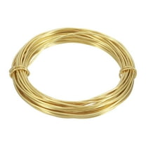 14 Gauge Brass Round Wire, 30 ft Craft Tarnish Resistant Beading Wires