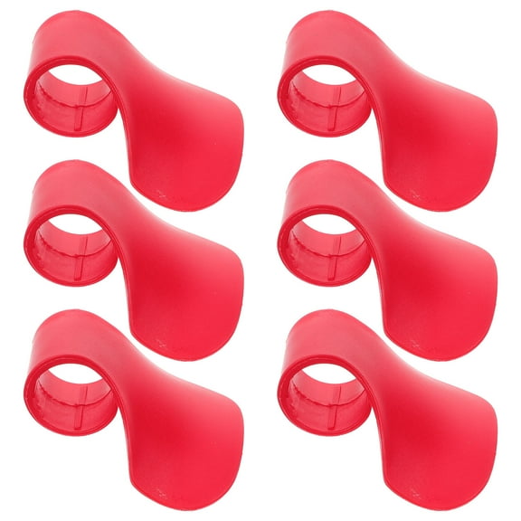 HOMEMAXS Motorcycle Cruise Control Assist Wrist Rest in Red Made of ABS for Comfortable Rides 6 Pieces