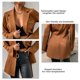 thumbnail image 5 of Traje de Mujer Outwear,Chaqueta de Traje de Mujer Solapa Slim Fit Abrigo de Traje de Mujer Abrigo de Negocios de Dama Construido para Profesionales, 5 of 7