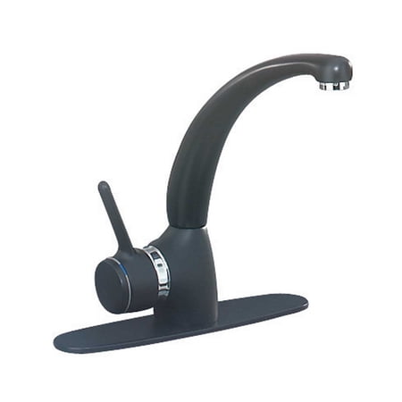 Kitchen Faucet Bathroom Sink Tap Chrome Black Large Spout Centerset 1 Handle| Renovators Supply