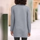 thumbnail image 3 of Camiseta de mujer con cuello en V y manga 3/4 - Cintura con cordón, suave y transpirable, informal de primavera, fácil de cuidar, 3 of 6