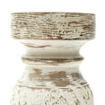 thumbnail image 2 of Expobazaar Candle Holder | Hand Carved Wooden Pillar Candle Stand| 6", 2 of 5