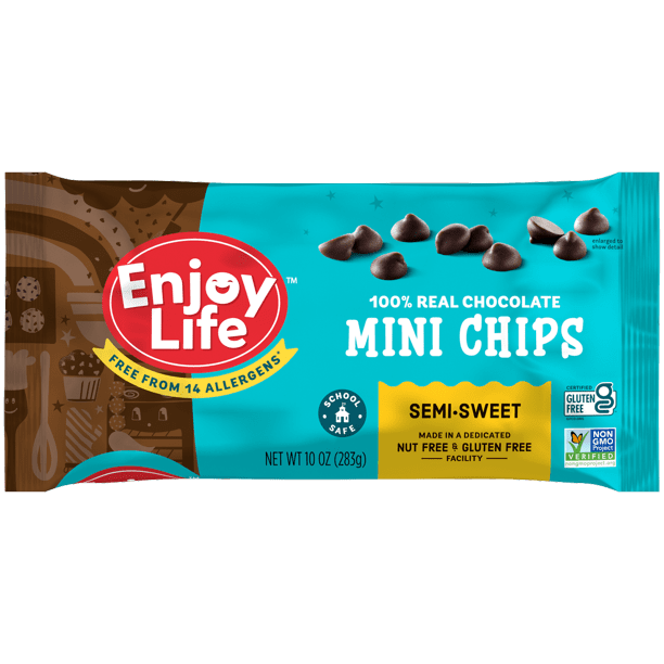 Enjoy Life Foods, Mini Chips, Semi-Sweet Chocolate, 10 oz Pack of 2