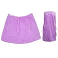 thumbnail image 5 of Unique Bargains Bath Wrap Towel for Women Adjustable Closure with Pocket Light Purple, 5 of 7