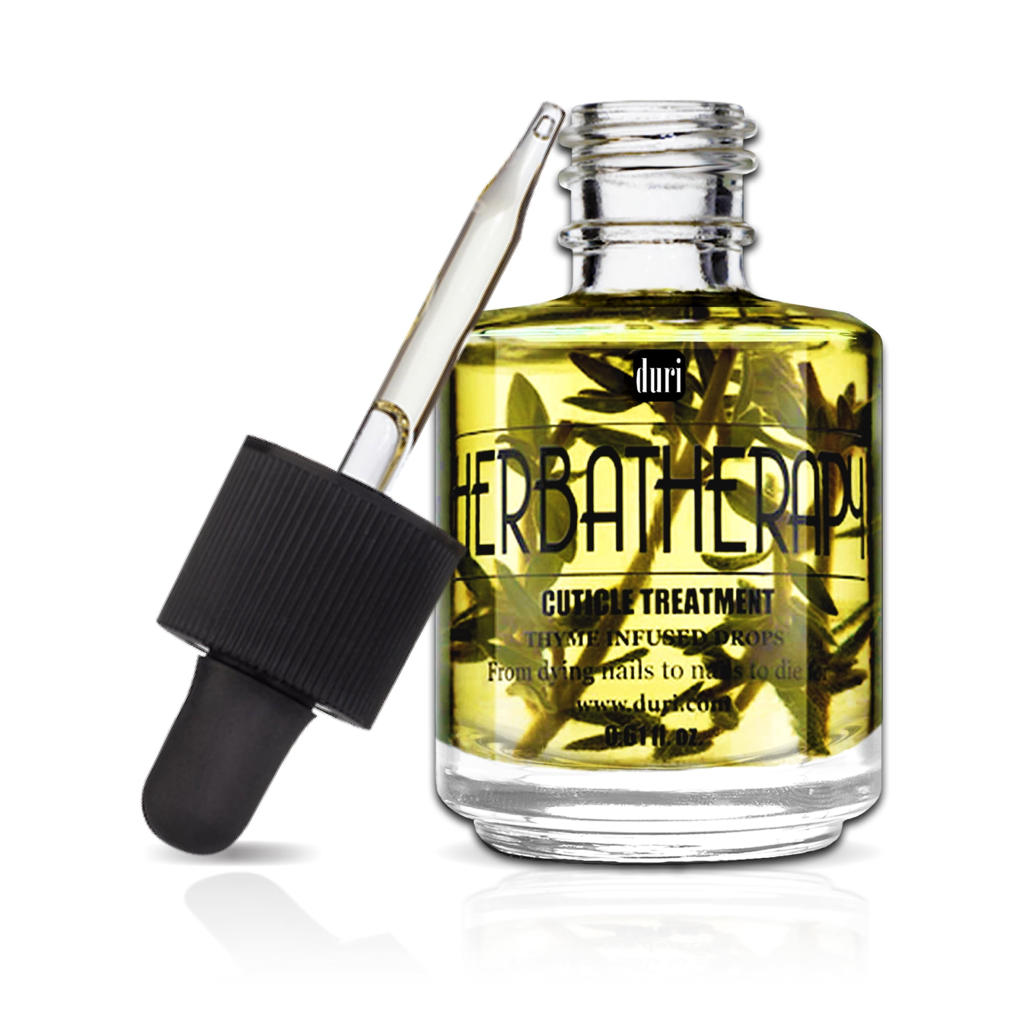 Duri Herbatherapy Cuticle Treatment with Brush'n Go Speedy Top Coat, Nail Hydrating Duo, 0.45 fl oz (2 Piece Set)