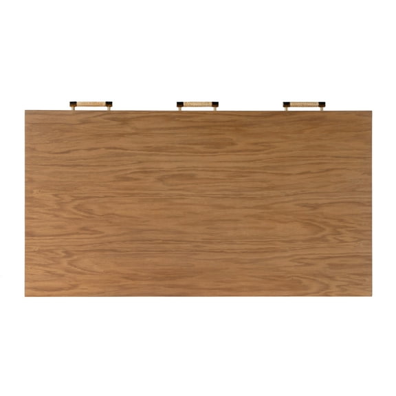 Butler Specialty Company Mesa Cane And Wood 3-Drawer Writing Desk - Brown