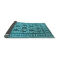 thumbnail image 2 of Ahgly Company Indoor Square Oriental Light Blue Traditional Area Rugs, 4' Square, 2 of 4