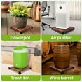 thumbnail image 6 of Plant Caddy Heavy Duty Plant Stands Pot with Wheels Indoor/Outdoor 14 Inches Brown, 6 of 10